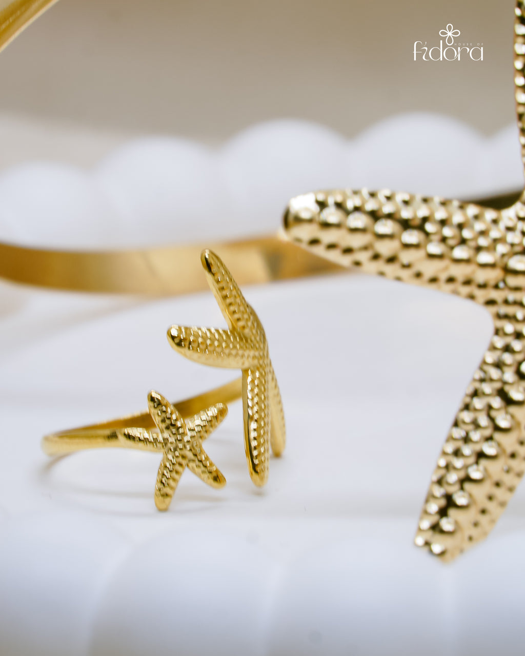 Star fish Arm Cuff- Ring Combo
