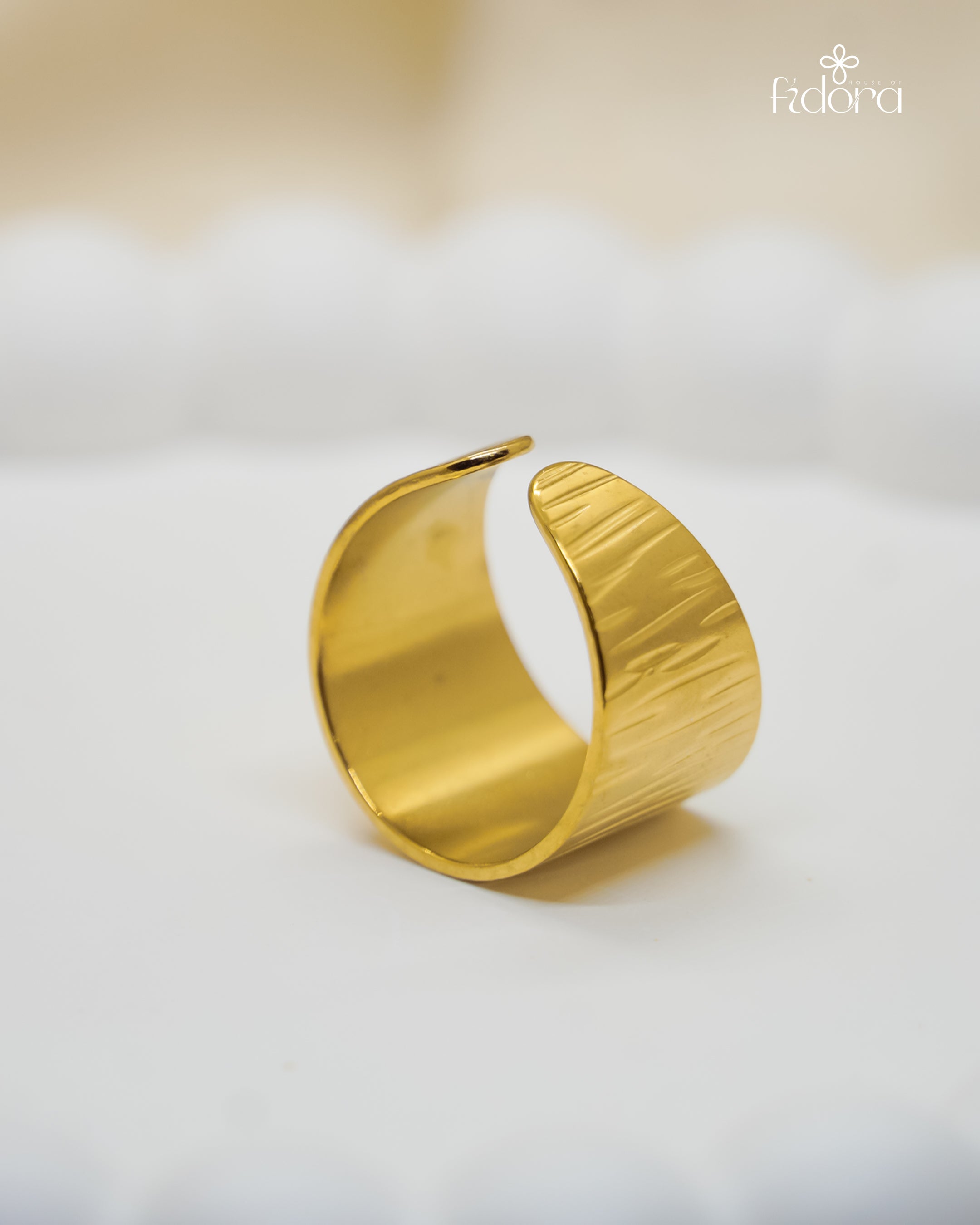 Anti tarnish gold plated ring