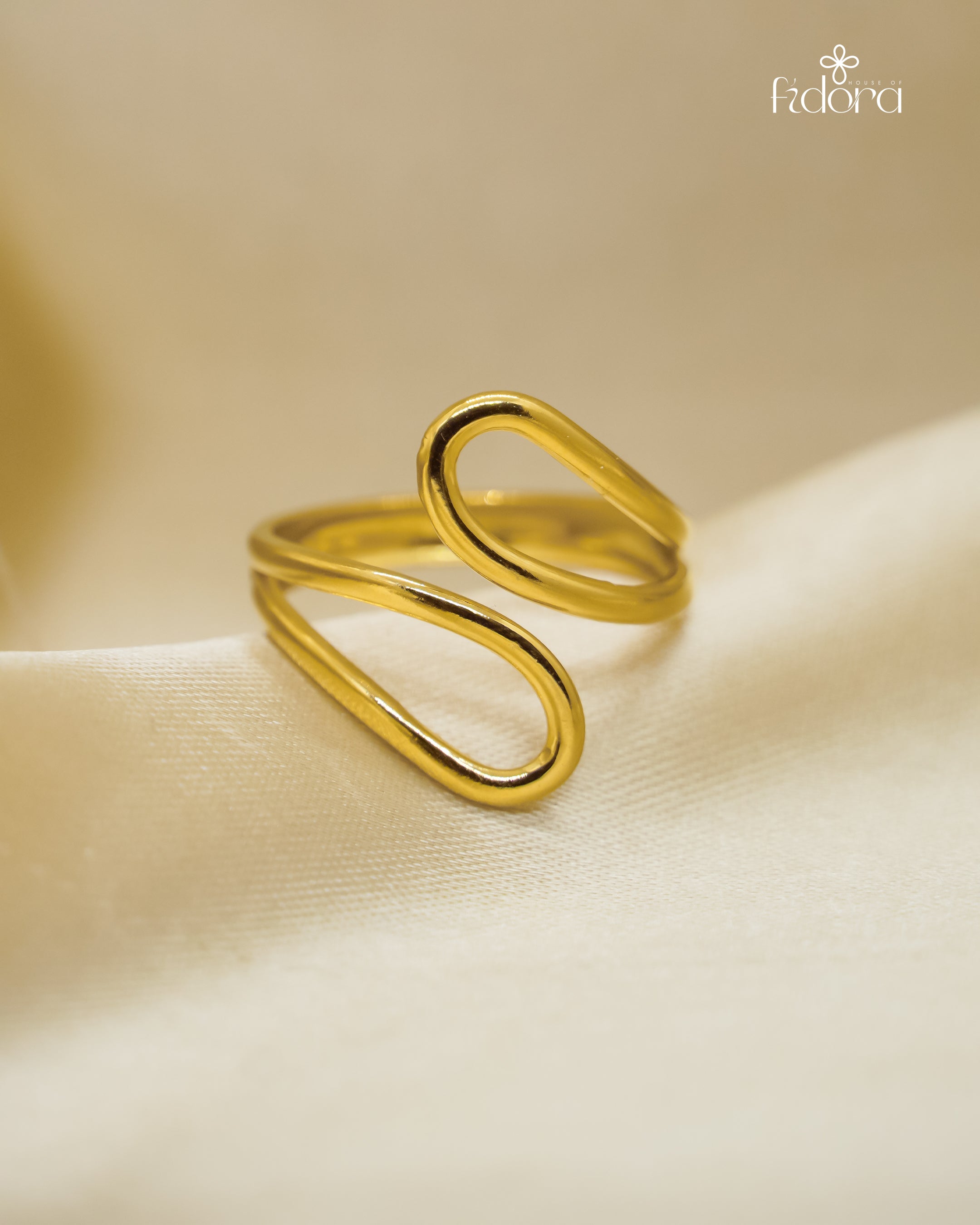 Gold plated anti tarnish ring