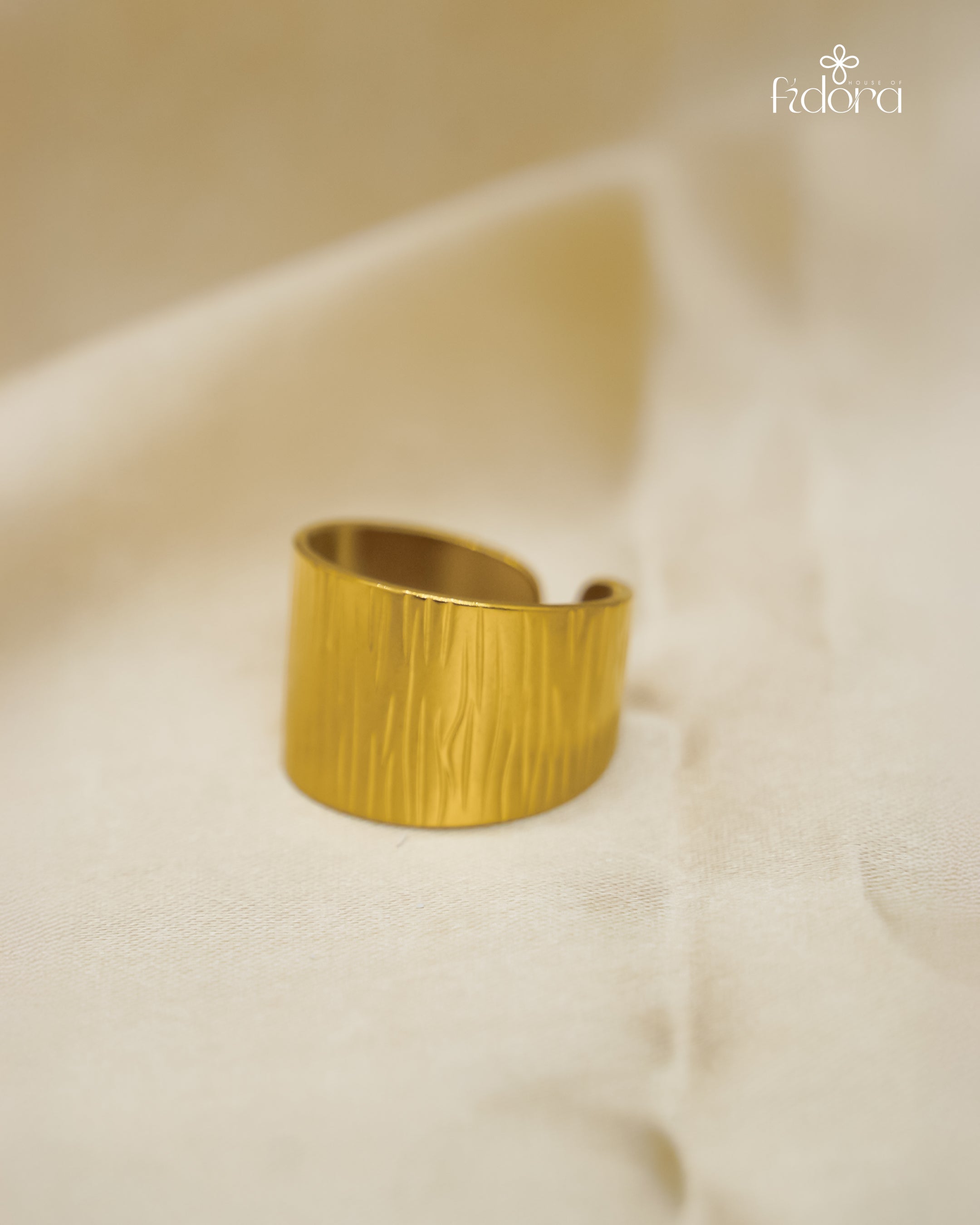 Anti tarnish gold plated ring